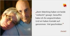 Diese beiden haben sich bei Bildkontakte kennengelernt und uns ein Erfolgszitat zum Matching überlassen.
